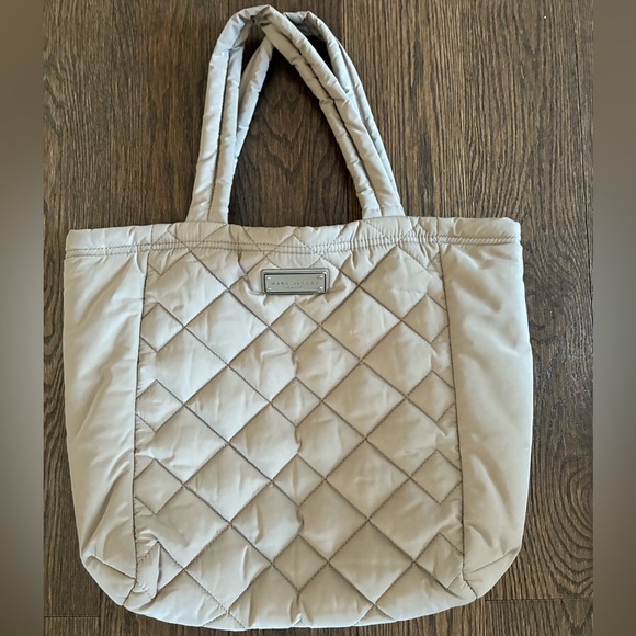 Marc Jacobs Handbags - Marc Jacobs Quilted Nylon, Large, Soft Taupe